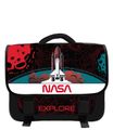 Cartable NASA 38 cm - 2 compartiments - rouge - Bagtrotter