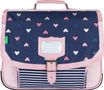 Cartable Tann's Suzie 38 cm - 1 compartiment - bleu / rose