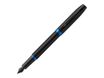 Parker IM Essential Vibrant Rings - Stylo plume noir/bleu - pointe fine