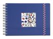 Exacompta French'class - Album photos à spirale 23 x 16 cm - 50 pages - bleu