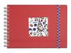 Exacompta French'class - Album photos à spirale 23 x 16 cm - 50 pages - rouge
