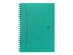 Oxford Signature - Cahier à spirale A5 - 160 pages - petits carreaux - turquoise