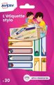 Avery - 30 étiquettes pour stylo - 50 x 10 mm - magie