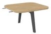 Table d'extension ou intermédiare ILO - L67xP67 cm - Pieds carbone - structure chêne clair