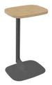 Gueridon ILO - L40xP30xH66cm - pieds carbone - finition chêne clair