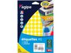 Apli Agipa - Etui A5 - 960 Pastilles jaunes - diamètre 15 mm - réf 114314