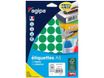 Apli Agipa - Etui A5 - 400 Pastilles vertes - diamètre 24 mm - réf 114321