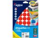 Apli Agipa - Etui A5 - 400 Pastilles rouges - diamètre 24 mm - réf 114323