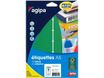 Apli Agipa - Etui A5 - 120 Étiquettes vertes multi-usages - 32 x 70 mm - réf 114351