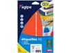 Apli Agipa - Etui A5 - 120 Étiquettes rouges multi-usages - 32 x 70 mm - réf 114351