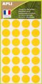 Apli Agipa - 168 Pastilles adhésives recyclées - jaune - diamètre 15 mm - réf 101785