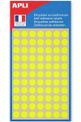Apli Agipa - 385 Pastilles adhésives - jaune fluo - diamètre 8,5 mm - réf 111852