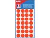 Apli Agipa - 140 Pastilles adhésives - orange fluo - diamètre 15 mm - réf 111861