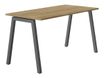 Bureau CONNEXION - 160 cm - Pieds métal - Chêne/anthracite