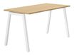 Bureau CONNEXION - 180 cm - Pieds métal - Chêne/blanc