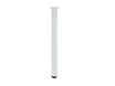 Pied carré pour retour de bureau CONNEXION - L4 x H71,5 x P4 - Blanc