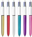 BIC 4 Couleurs SHINE - Stylo à bille 4 couleurs - plusieurs coloris disponibles