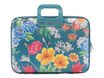 Bombata Peonia-Pivoine - Sacoche pour ordinateur portable 13" - bleu pétrole