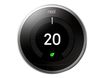 Nest Learning Thermostat 3rd generation - thermostat connecté - acier inoxydable