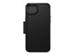 OtterBox Strada Series - porte folio en cuir avec MagSafe pour iPhone 14 Plus - noir