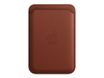 Apple - Porte carte en cuir avec MagSafe pour iPhone 12, 13, 14 - terre de sienne