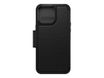 OtterBox Strada Series ProPack Packaging - étui folio en cuir pour iPhone 14 Pro Max - noir
