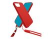 JAYM POP - coque de protection avec tour de cou pour iPhone 14 Pro - rouge