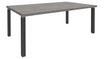 Bureau EXPRIM Manager - L200 x P100 x H72,5 cm - Plateau imitation chêne gris - Pieds carbone
