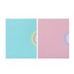 Viquel Rainbow Pastel - Lot de 2 pochettes coins - A4 - 4 compartiments