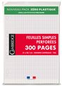 Cambridge - feuillets mobiles - 300 pages - A4 - grands carreaux (Seyes) - perforées
