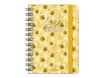 Agenda à spirale 1 semaine sur 2 pages - 8,5 x 13 cm - abeille - Legami