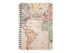 Agenda à spirale 1 semaine sur 2 pages - 15 x 21 cm - voyage - Legami