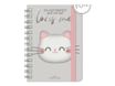 Agenda à spirale 1 semaine sur 2 pages - 15 x 21 cm - chaton - Legami