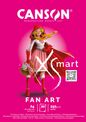 Canson Xsmart - Bloc dessin fan art - 20 feuilles - A4 - 250 gr