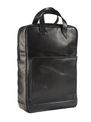Maverick All Black - Sac à dos pour ordinateur 15.6" - cuir - noir