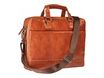 Maverick Rough Gear - Sacoche pour ordinateur portable - grand - cuir - 15.6" - cognac, brun