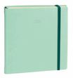 Agenda à élastique Silk Executif Prestige - 1 semaine sur 2 pages - 16 x 16 cm - vert - Quo Vadis