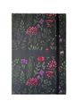 Agenda à élastique Flowers - 1 semaine sur 2 pages - 16 x 24 cm - nuit - Oxford