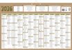 Calendrier bancaire année civile BOUCHUT "Natura Maxi" 43 x 65 cm coloris beige