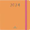 Agenda Merida - 1 semaine sur 2 pages - 16 x 16 cm - orange - Oberthur