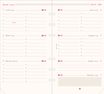 Oberthur - Recharge pour organiseur - 1 semaine sur 2 pages à l'horizontal - 9,5 x 19,5 cm