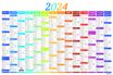 Planning Nuance - 14 mois sur une face - 43 x 65 cm - Oberthur