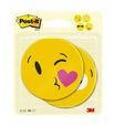 Post-it - 2 Blocs Notes - 70 x 70 mm - 30 feuilles - jaune - Emoji