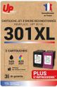 Cartouche remanufacturée HP 301XL - Pack de 2 - noir, cyan, magenta, jaune - Uprint