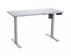 Bureau ROYAL MOSSA - Bureau gaming assis/debout - réglage électrique - L120 cm - blanc