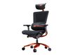 Fauteuil gamer ARGO - accoudoirs réglables - appui-tête intégré - noir/orange