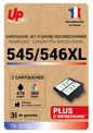Cartouche remanufacturée Canon PG-545/CL-546XL - Pack de 2 - noir, cyan, magenta, jaune - Uprint