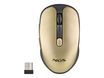 NGS Evo - Ratón - recargable - diestro - óptico - 6 botones - inalámbrico - 2.4 GHz - receptor inalámbrico USB - oro oxidado - caja para colgar
