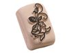 LaDot - Pierre pour tatouage éphémère - en céramique - taille M (2 x 4 cm) - grande rose