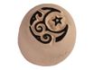 LaDot - Pierre pour tatouage éphémère - en céramique - taille S (2,2 x 2,2 cm) - lune